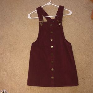 maroon  red corduroy dress, never worn before